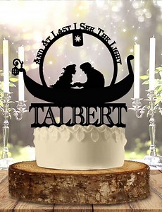Tangled Wedding Cake Topper: Personalized Anniversary Decor - Etsy