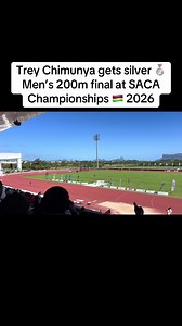 Trey Chimunya silver 200m SACA Championships 2026