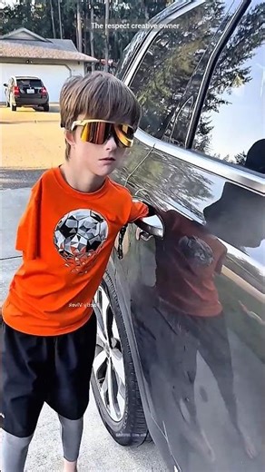 This Father’s Simple Rope Trick Helped His Handless Son Open a Car Door ❤️🚗#shorts #viral