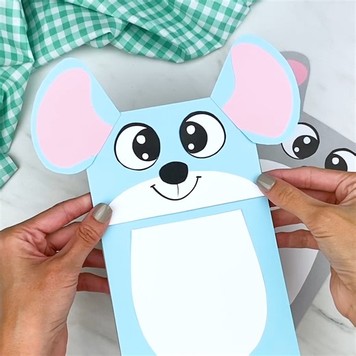 🐭 Mouse Puppet Craft ✂️ Get the template on the blog | Simple Everyday Mom
