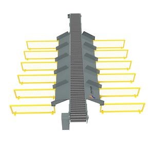 [Hot Item] Flat Belt Conveyor Warehouse Equipment Conveyor System Sorting Machine for Reverse Return Center Dws Inspection
