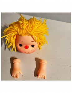 VTG 4.5" Fibre Craft Rubber Doll Head and Hands Yellow Yarn Head Darice Incudes 1 Free Lollipop Lane or Cupcake Corner Doll Crochet Pattern - Etsy