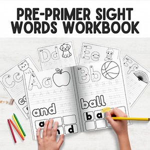 Pre-Primer Sight Words Workbook | Dolch Sight Words for Preschool & Homeschool