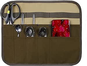 Amazon.com: Camping Tableware Bag, Outdoor Picnic Cutlery Tableware Storage Bag Portable Canvas Camping Utensil Roll Flatware Bags for Backpacking, BBQ, Camping, Hiking, Travel (Square) : Sports & Outdoors