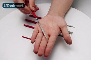 Utoolmart Diamond Needle File, 2-Pieces Mini Diamond Needle File Set, 3mm x 140mm Flat Files Tools, 150 Grits Small Flat Files, for Metal Glass Stone with Fine Sanding