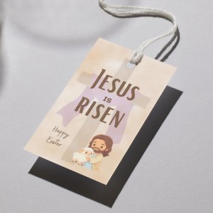 Religious Easter Tag, Jesus is Risen Tags, Christian Easter Gift Tags, Easter School Classroom Gift Tag, Resurrection Easter Sunday Tags - Etsy Australia