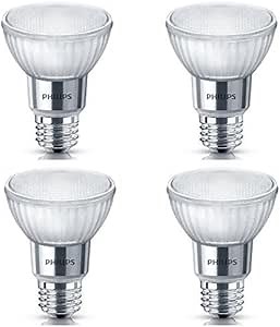 Philips LED Classic Glass Dimmable PAR20 40-Degree Spot Light Bulb: 500-Lumen, 5000-Kelvin, 7-Watt (50-Watt Equivalent), E26 Base, Daylight, 4-Pack