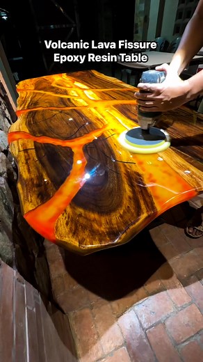 Volcanic Lava Fissure Epoxy Resin Table. 8 Seater Dining Table “Inspired by nature’s fire, shaped by human hands. The Lava Epoxy Resin Table — where art meets resilience.” For more information please message me or contact Ron Salazar Studio 📲0920-539-6091 / 0938-876-3921 📧 maricelargosino087@gmail.com. Ron Salazar Studio Ron Salazar Maricel Argosino. #LavaEpoxyResinTable #CustomEpoxyTable #LuxuryFurniturePH #MadeInPampanga #RonSalazarStudio #ResinArtFurniture #HomeInspoPH #FilipinoCraftsmanshi
