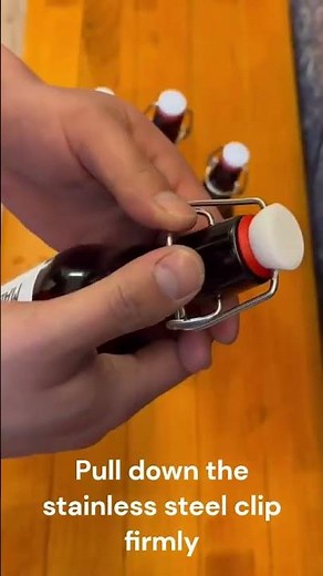 How to install a glass flip top bottle