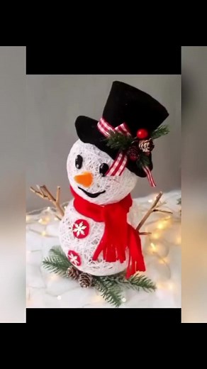 Cómo hacer un muñeco de nieve ☃️ #manualidadesencasa #manualidadesfaciles #manualidadescreativas #manualidades | Crefts Manualidades2024