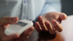 Diabetes Man Home Checking Their Blood Stock Footage Video (100% Royalty-free) 1036683800 | Shutterstock