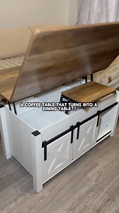 7.1K views · 48 reactions | a coffee table that turns into an entire dining table?! #CoffeeTable #homefinds #farmhousestyle | Sandra Vlogz | Facebook