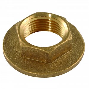 [Hot Item] 1/2" BSPP Female Flanged Backnut Brass for Brass Float Valve