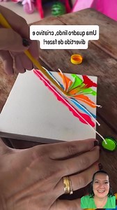 1.5M views · 22K reactions | Kidica10 para fazer uma pintura incrível com uma técnica diferente fácil de reproduzir. #pintura #arte #artesanato #kidica10 #diy #dicaboaedicacompartilhada #dicas | Kidica10 da Mel | Facebook