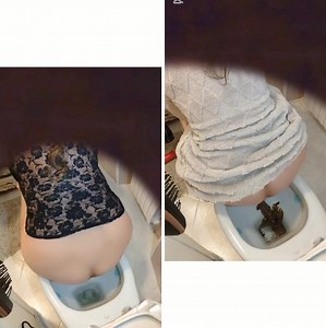 Double poop and fart scene