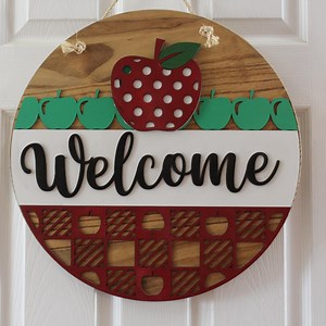 Front Door Sign, Apple Welcome Front Door Sign, Front Door Decor, Front Door Wreath, Front Door Hanger, Door Wreath , Homeware - Etsy Australia