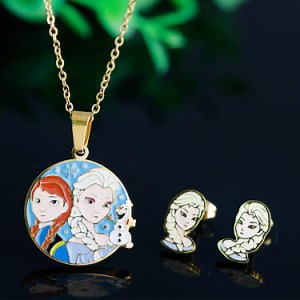 [Hot Item] Frozen Princess Alice of The United Kingdom Necklace Earrings Set