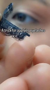 A trick for applying eyelashes | Rkd Fatima