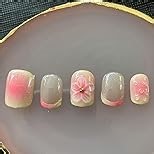 Amazon.com: Vopintpy Coconut Tree Fake Nails Ocean Sunset Press on Nails with Rainbow Gradient Acrylic Glue on Nail Matte Short Square Stick on Nail for Women DIY Manicure : Beauty & Personal Care