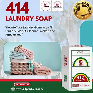 18 shares | "Say Goodbye to Tough Stains and Hello to Freshness with 414 Laundry Soap – The Secret to Perfect Laundry!" Oder Now: www.414products.com #414group #414products #414laundrysoap #soap #laundry | 414 Group - Innovation For Quality - Home, Hygiene & Health. | Facebook
