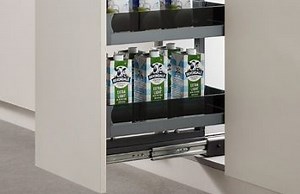 [Hot Item] 300mm Pull out Tall Larder Unit Kitchen Wire Storage Rack
