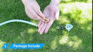 2 Pack Faucet to Hose Adapter,Garden Hose Adapter,US Standard 3/4''to 1/4''Hose Adapter,Solid Brass 3/4''Female Thread to 1/4''Hose Adapter,Convert 3/4" to 1/4" Tubing for Irrigation System