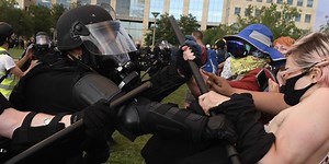 Police Are Determined to Prove Protesters' Point