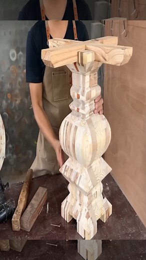 Efficient Wood Waste Recycling #woodworking #wood #woodworkingprojects #wooddesign #crafts #diy #ideas #woodworker #woodart #furniture #wooddecor | Woodworking Skill