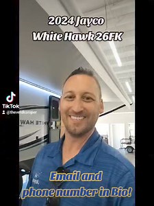 Jayco White Hawk travel trailer 26FK highlights: Front Kitchen Rear Private Bedroom Full Bathroom Entertainment Center Dual Entry Doors You will experience a smooth flow of traffic in and out of this travel trailer with dual entry doors! The rear private bedroom has one of the entrance/exit doors so you can sneak out for an early morning fishing trip, a queen bed slide for more space, and a wardrobe for your clothes. The full bathroom has a radius shower to clean up in and handy storage areas li