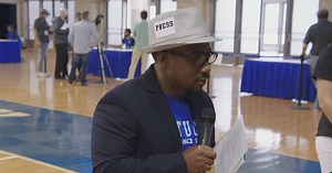 Rob Harris was the real star of Kentucky Basketball Media Day