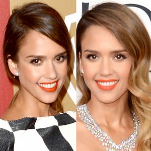 Orange Crush! Jessica Alba Loves Bright Lipstick