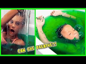 SUPER SLIPPERY SLIME BAFF SHOW DOWN!! BREATHING SLIME BUBBLES