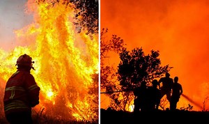 Portugal fires: Terrifying blaze METRES from homes