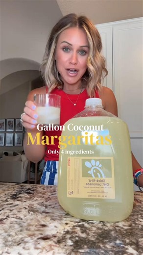 🥥🍋‍🟩 Batch Coconut Margaritas 🍋‍🟩🥥 #CoconutMargarita #SummerDrinks #CocktailRecipe #EasyRecipes