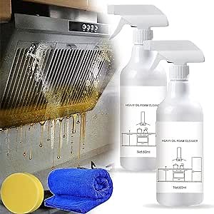 YOECO 2 PCS Splash Foam Spray，Multi-purpose Kitchen Cleaner，Splash Foam Spray Oven Cleaner，Splash Foam Spray Cleaner For Grease Removal.