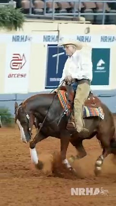 It doesn’t get much more cowboy than that. #nrha #slideofyourlife #reining #reininghorse #reiner #nrhaderby #cowboy | NRHA - National Reining Horse Association