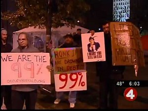 Demonstrators brave rain, low temps