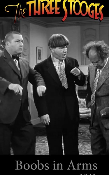In production this week in 1940 (August 15 - 20th) was the classic BOOBS IN ARMS. Every studio had their comedians in production on some sort of army/military based movie, but the Three Stooges, once again, were first! Released Dec 27, 1940. #threestooges #thethreestooges #3stooges #comedy #slapstick #dadjokes #classictv #classicfilm | The Three Stooges