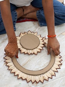 4.6K views · 35 reactions | Beautiful Matchstick craft _easy home decor ❤ #matchsticksart #decor #crafts #diy #fun | Craft Engineer | Facebook