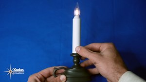 Xodus Innovations VC1820P 4 Battery Operated Vintage Filament LED Flameless Window Candles with Dusk to Dawn Timer and 3 Flame Settings