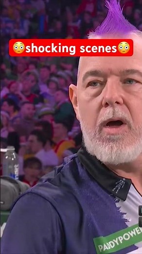 shocking scenes: Wright with a mess😳Dart World Championship Darts WM Snakebite Peter