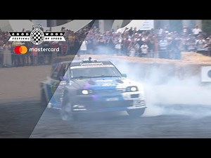 Ken Block's new Escort 'Cossie' makes public debut at Goodwood
