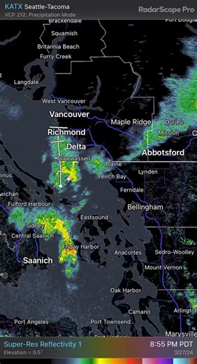 7.7K views · 45 reactions | Quite the thunderstorm tonight west of Whatcom County towards VI. You can see earlier reports of local weather in prior posts. | Whatcom County Weather | Facebook