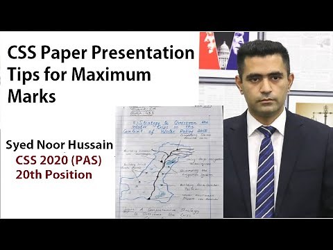 CSS Paper Presentation Tips for Maximum Marks | Syed Noor Hussain | PAS