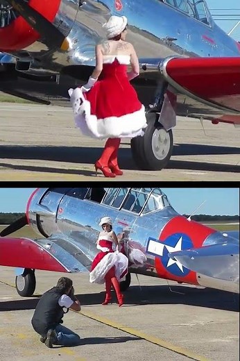 Christmas pin up photoshoots compilation from my work with Warbird Pinup Girls
