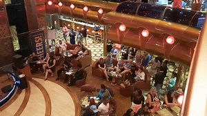 Carnival FREEDOM LOVERS lobby activities. | Carnival Cruise Line Miami Blog