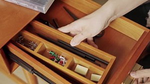 JAYDEN CREATION Tommy 48 in. Rectangular Acorn Wood 3-Drawer Computer Desk with Cable Management and Built-In Storage DKHM1040-ACR