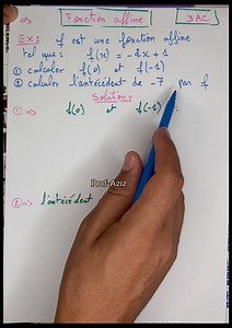 👉💥Fonction affine 💥 3ème année collège 👉Calculer l'image d'un nombre par une fonction 👈حساب صورة عدد بدالة تأليفية #math #100k #maths #المغرب #college | Apprendre les maths