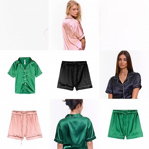 Soft satin vibes for a weekend unwind. Weekend mood: laid-back luxury. 💖😴 #gatewear #fashion #fisherfield #nightwear #satinpyjamashirt #satinpyjamabottoms #inspo #weekendvibes #satincomfort #relaxtime #visitourstore #gateshop Satin pyjama shirt: 6357411/89, 6357411/63, 6357411/48 Satin pyjama bottoms: 6357412/89, 6357412/63, 6357412/48 | Gate