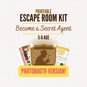 Printable Secret Agent Escape Room Kit: Kids Party Game (PDF) - Etsy